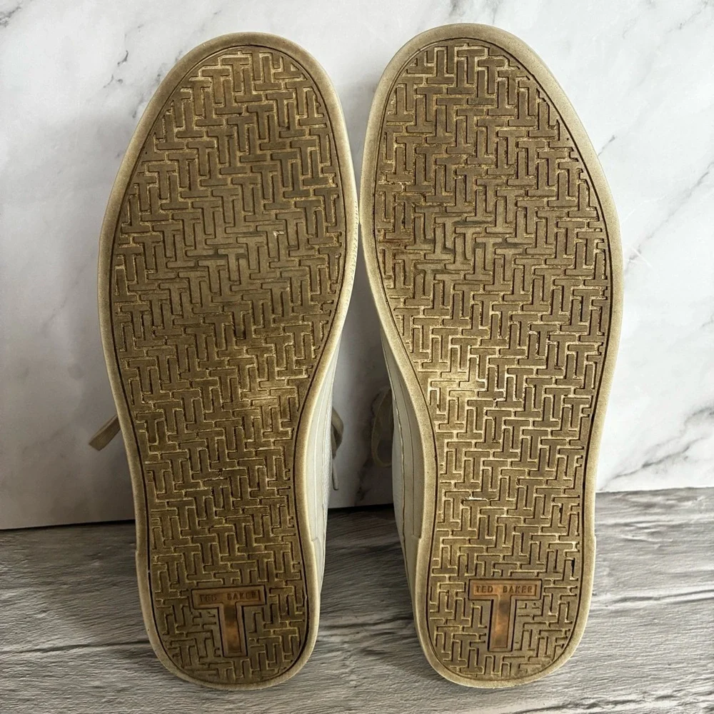 Ted Baker Bailey Leather Sneakers Size 10 - Picture 13 of 16